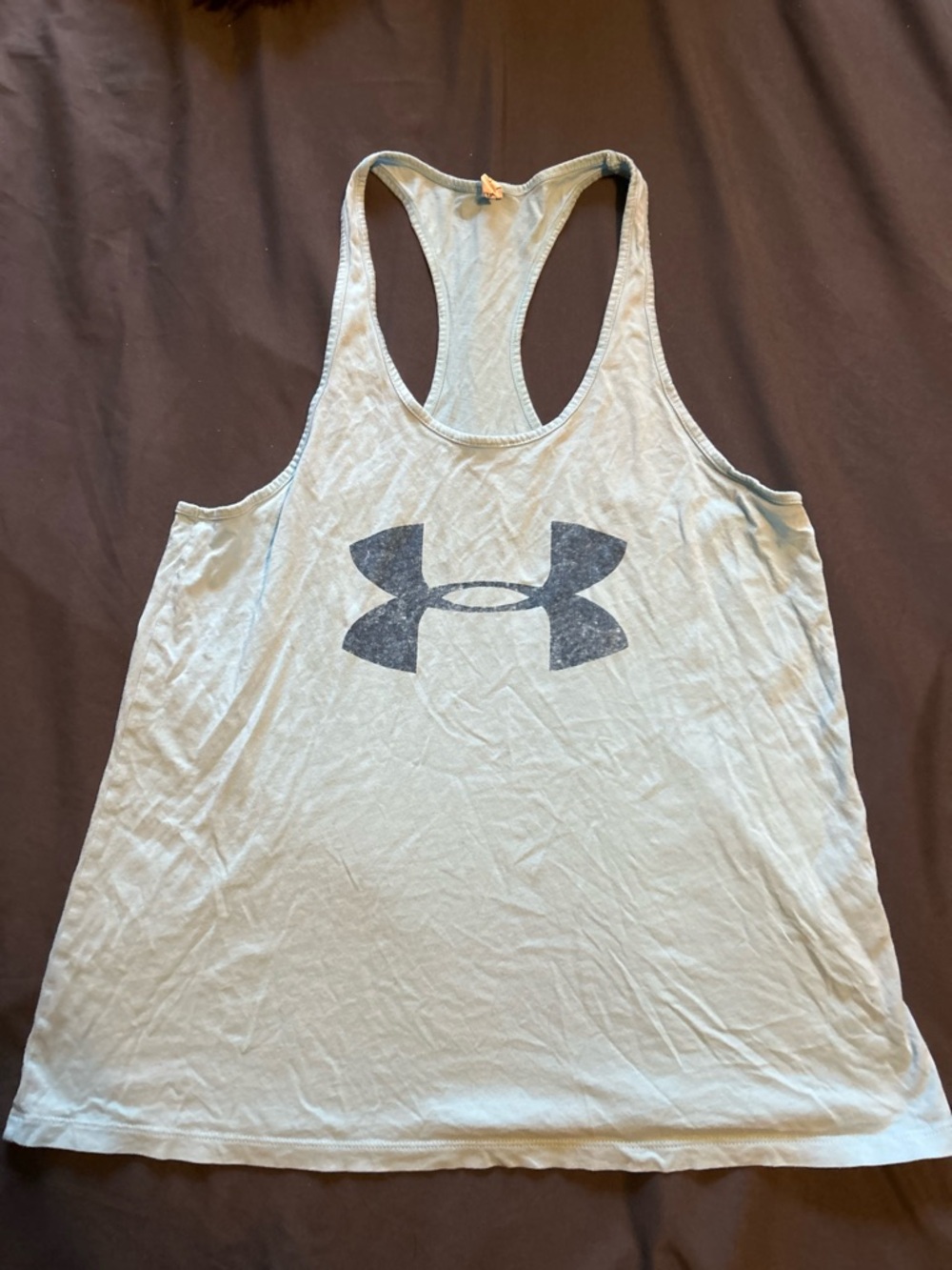 Under Armour Pale Blue Racerback Logo Tank